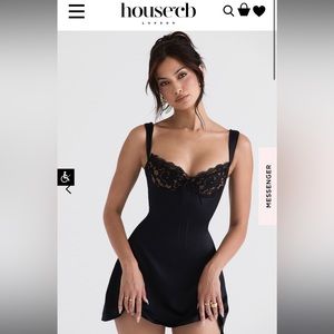 House of CB Adriana Dress Black (smaller cup A-C)